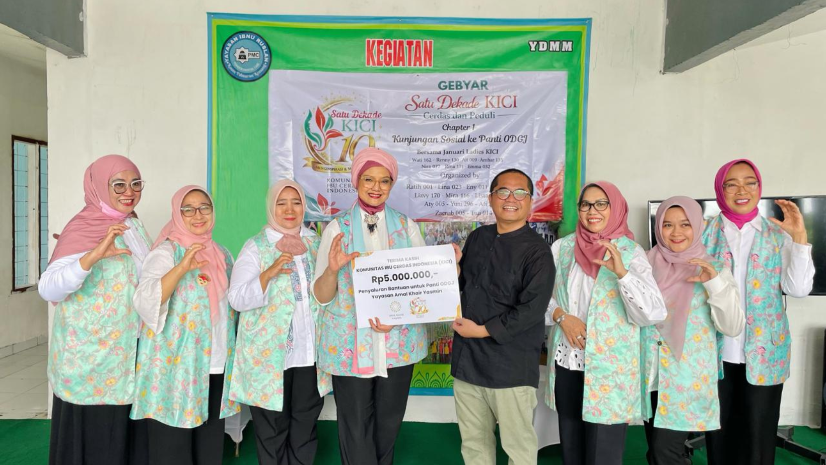 Satu Dekade KICI, Berbagi Cinta di Panti ODGJ Yayasan Amal Khair Yasmin