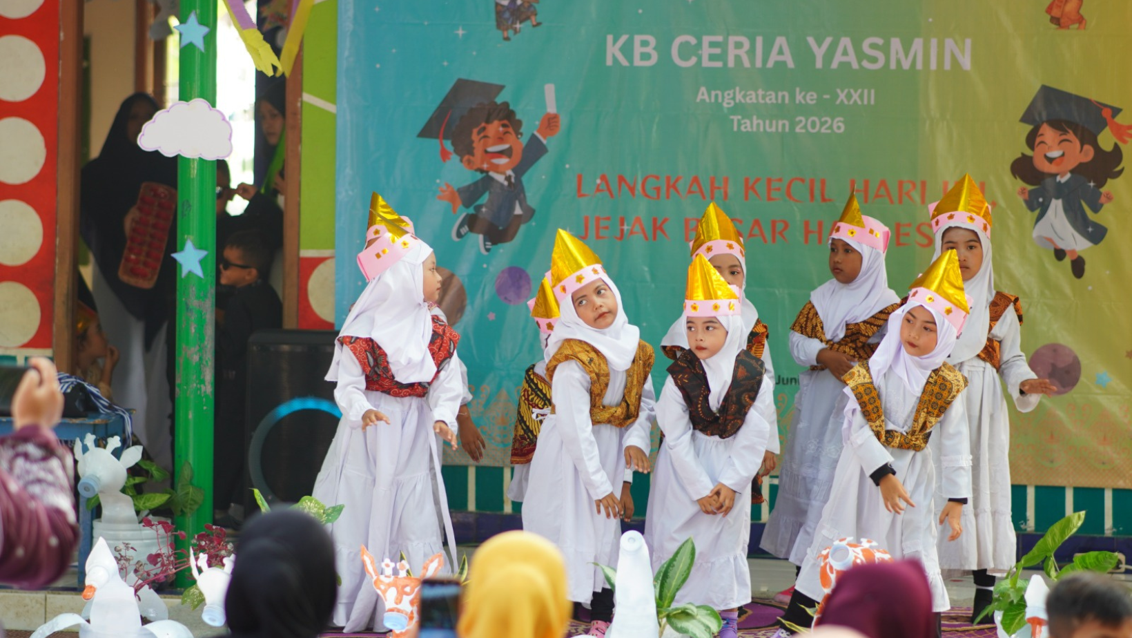 Meriah dan Haru, PAUD KB Ceria Yasmin Gelar Perpisahan dan Pentas Seni